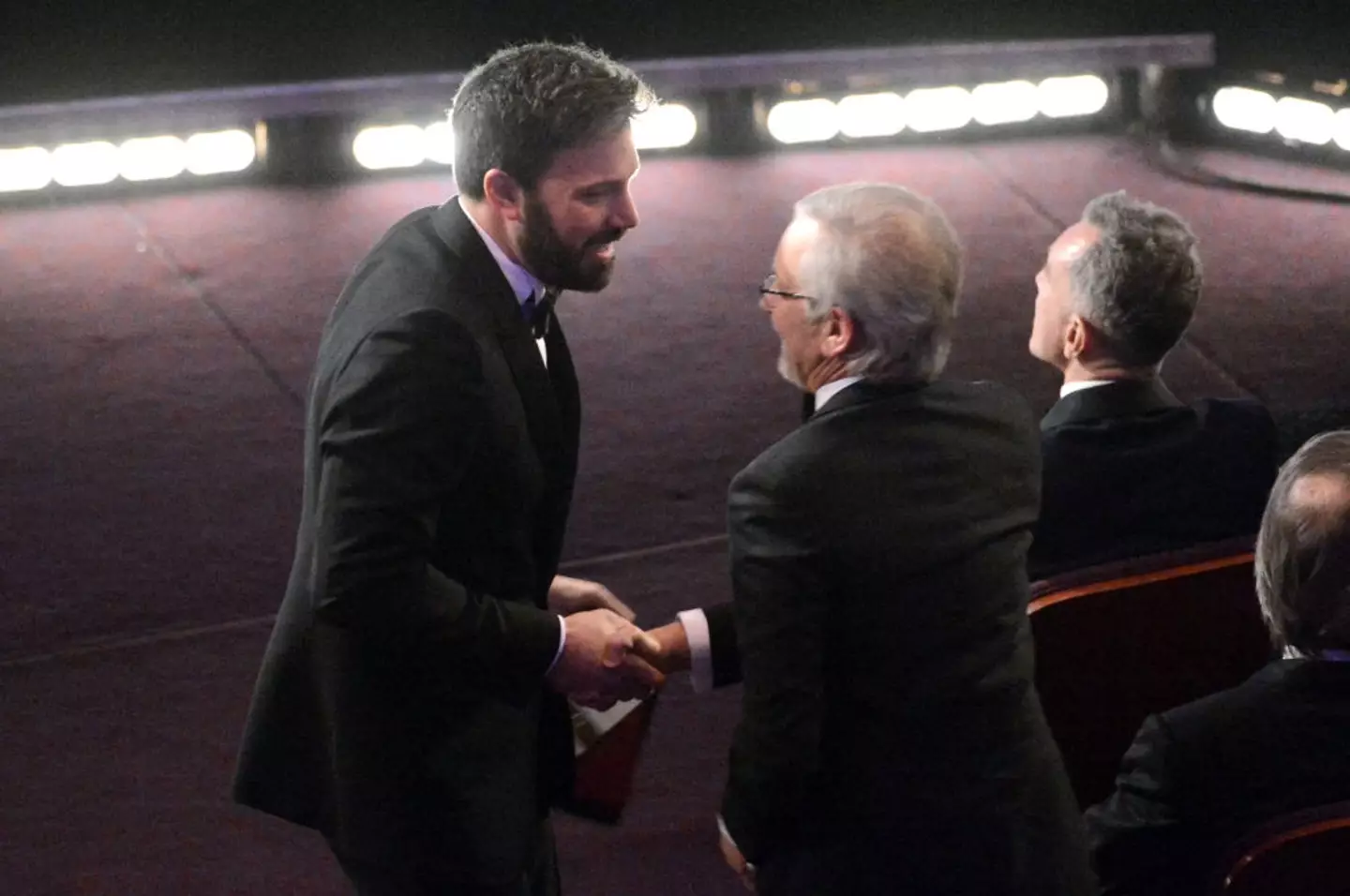 Affleck and Spielberg appeared to reconcile in 2013 (Kevin Winter/Getty Images)