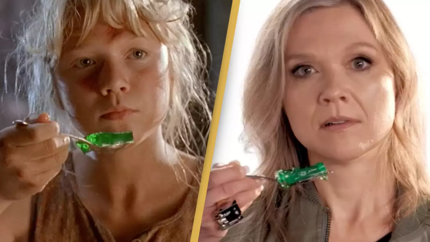 People left feeling ancient as Jurassic Park child star recreates scene 30 years later