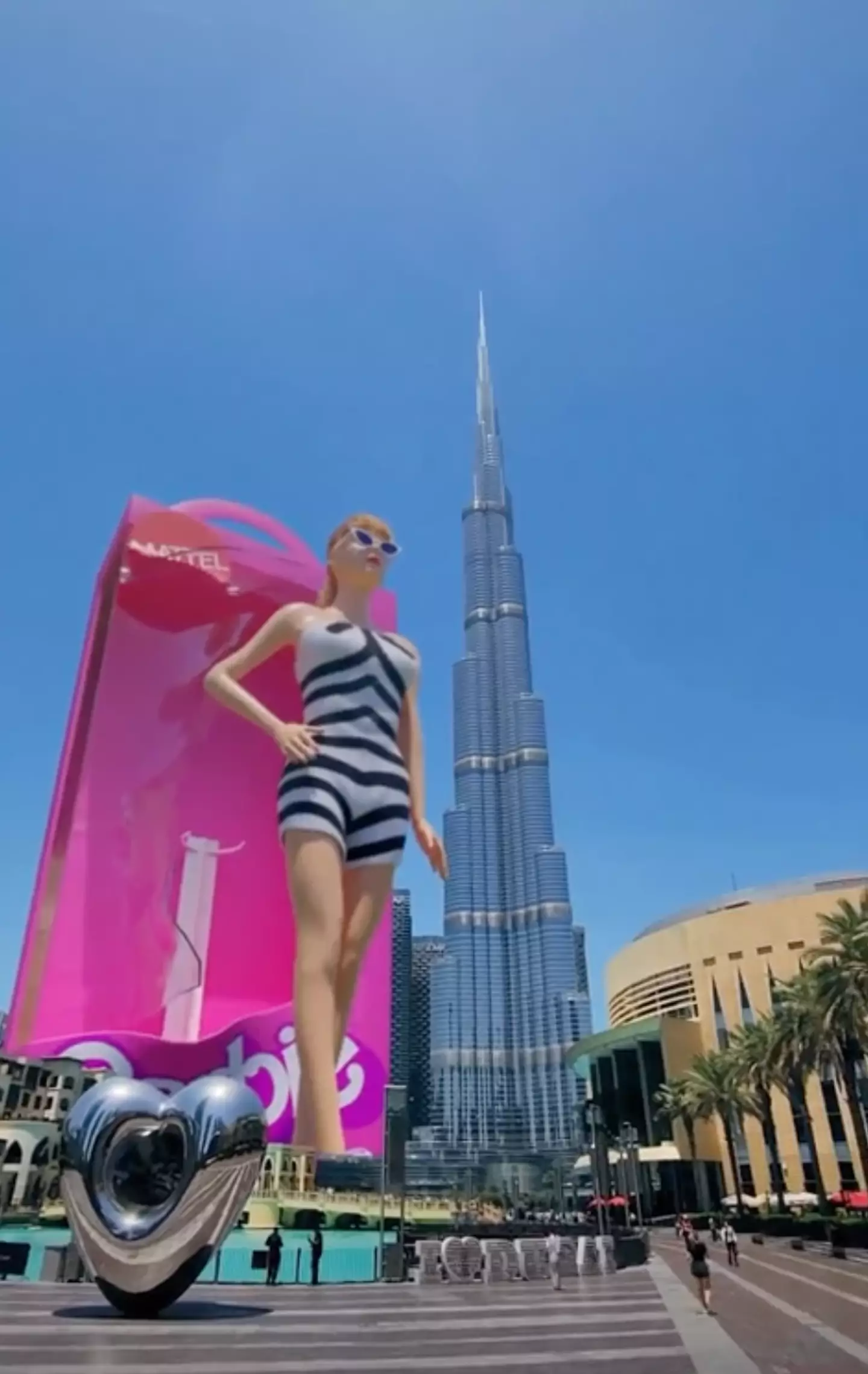 The short clip has gone viral as hype builds for Barbie in the UAE.