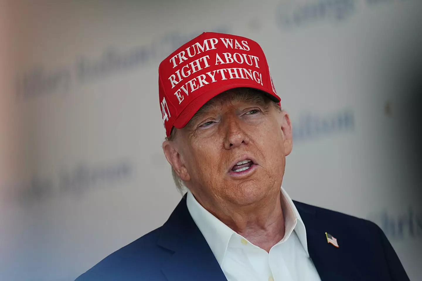 Trump's claims appear to have been disproven by footage aired by Fox News (Kevin Dietsch/Getty Images)