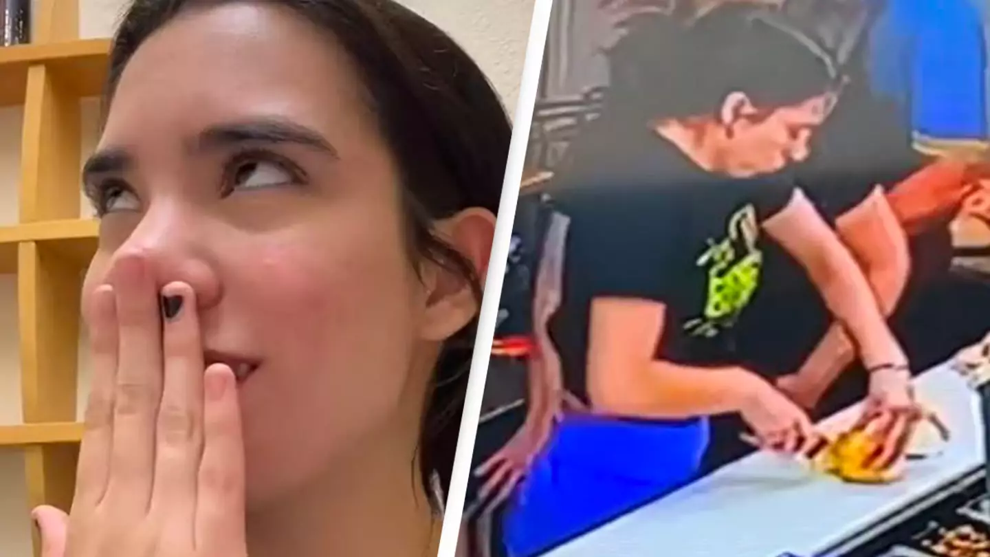 Woman Freaking Out After 'Glitch In The Matrix' As She Tries To Cut Lemon