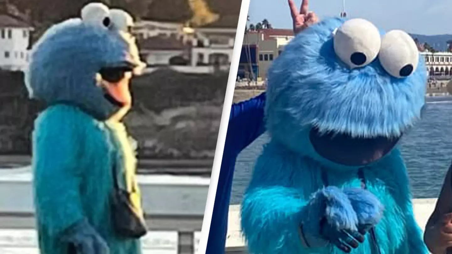 Police warn people to ‘steer clear’ of 'creepy' man dressed as Cookie Monster