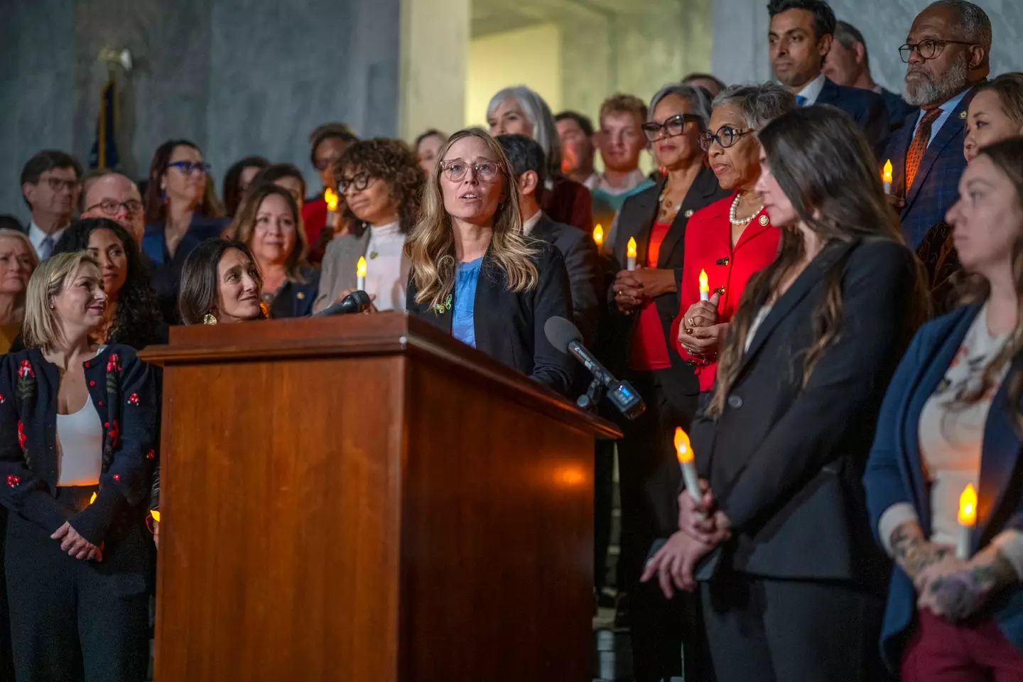 Survivors of Epstein's abuse have campaigned for years to see the files released, with their identities protected (DANIEL HEUER/AFP via Getty Images)