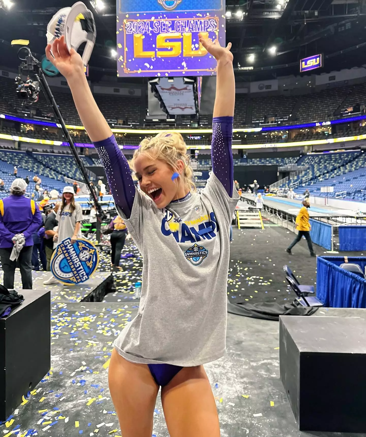 Olivia recently own the SEC Gymnastics Championship.