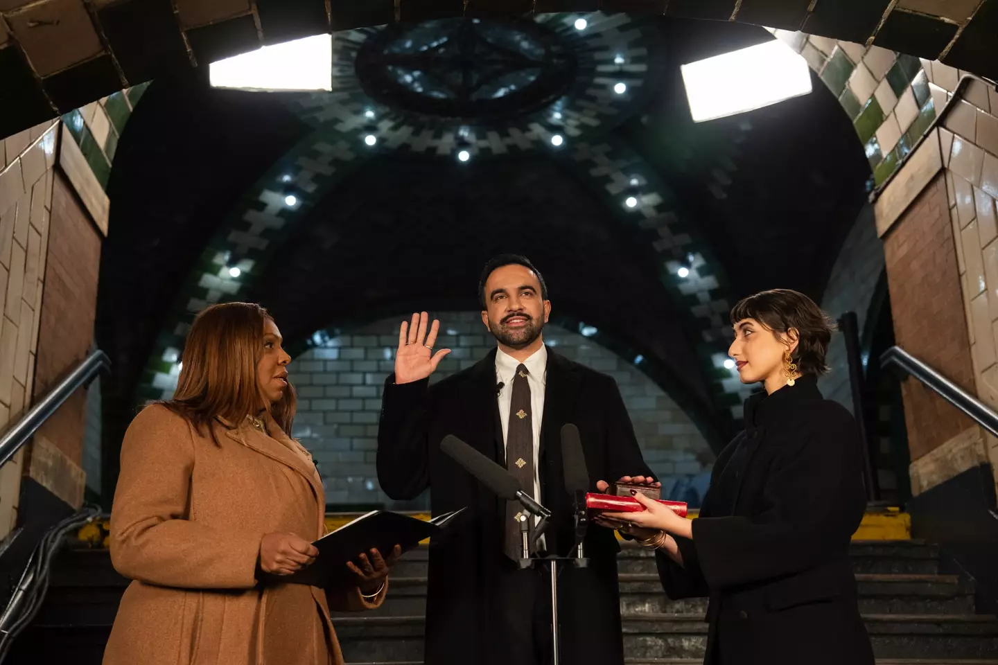 Zohran Mamdani is sworn in as mayor of New York City (Amir Hamja-Pool/Getty Images)