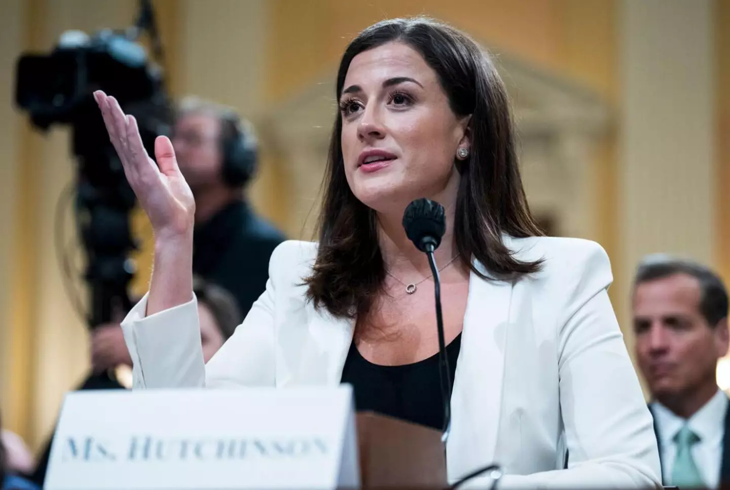 Cassidy Hutchinson testifying to congress.