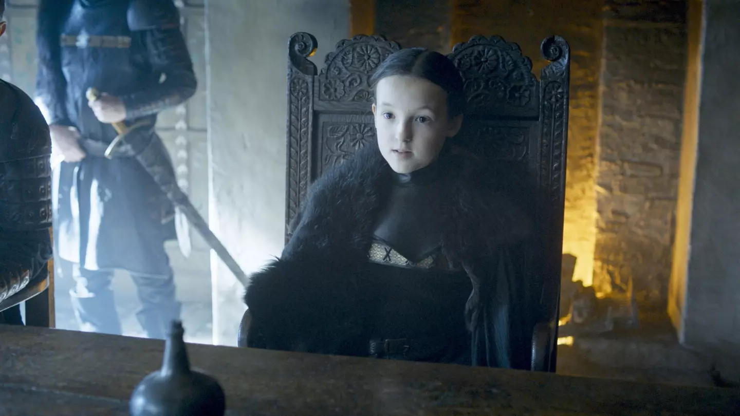 Ellie Ramsey as Lady Lyanna Mormont in Game of Thrones.