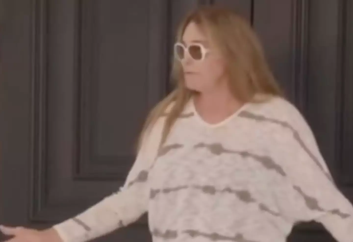 Caitlyn surprised her family on The Kardashians (Hulu)