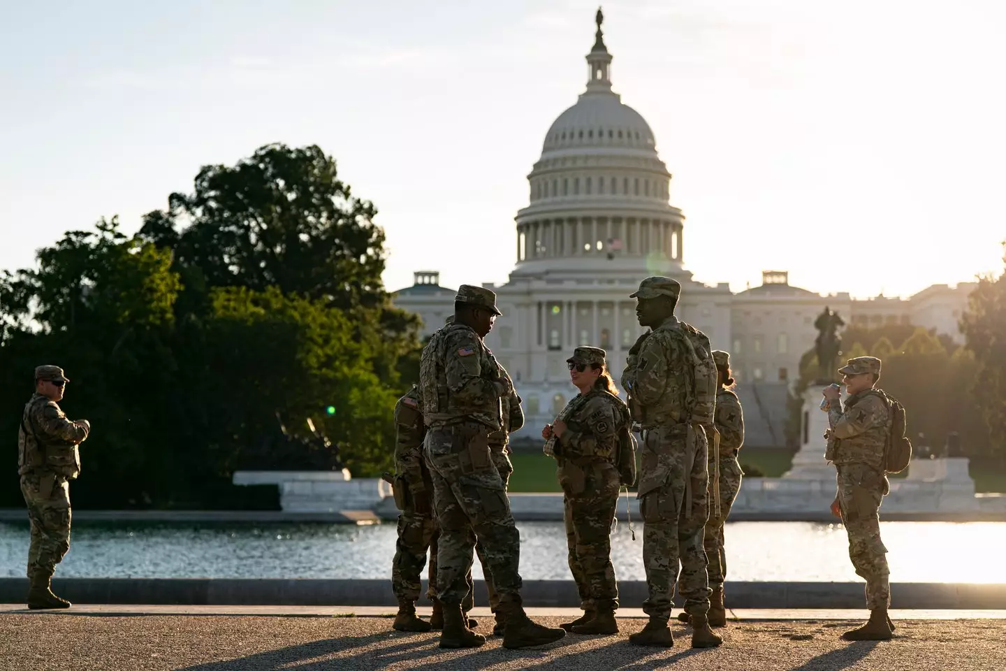 The National Guard has been deployed across a few US cities (Al Drago/Getty Images)