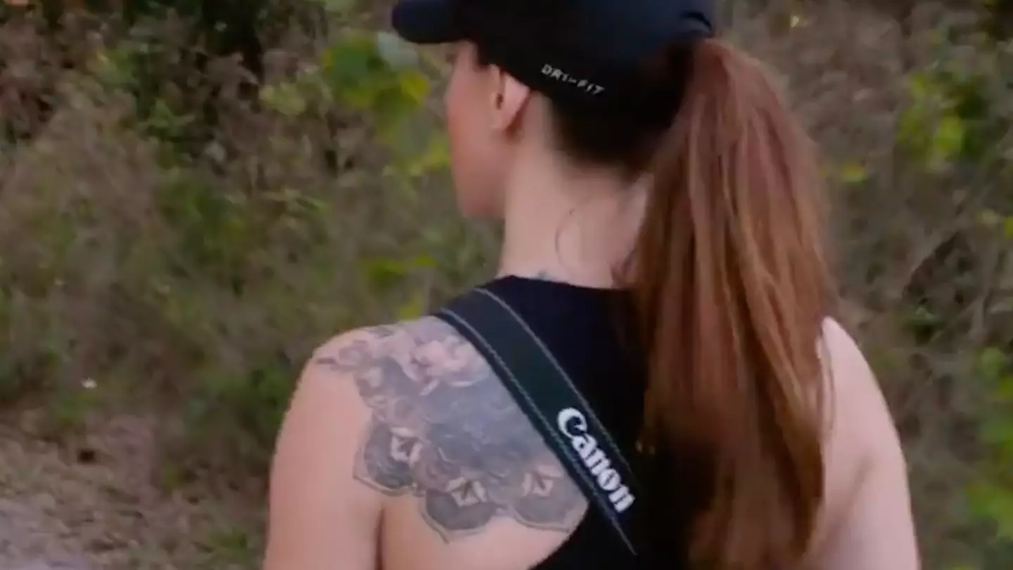 She has since had 'Bella Vita' covered up with flower designs.