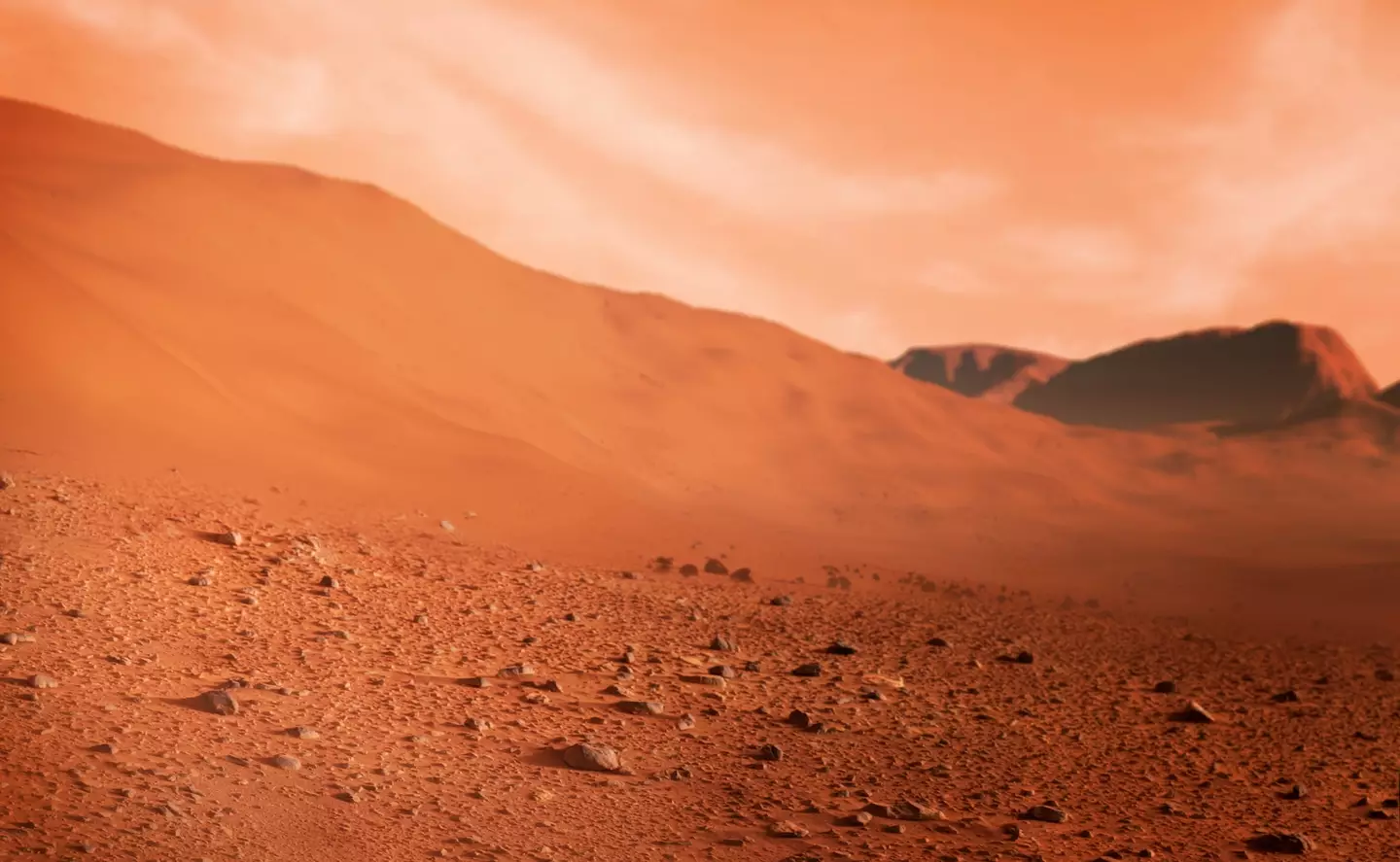 Scientists have discovered an intriguing find on Mars (Getty Stock Photo)