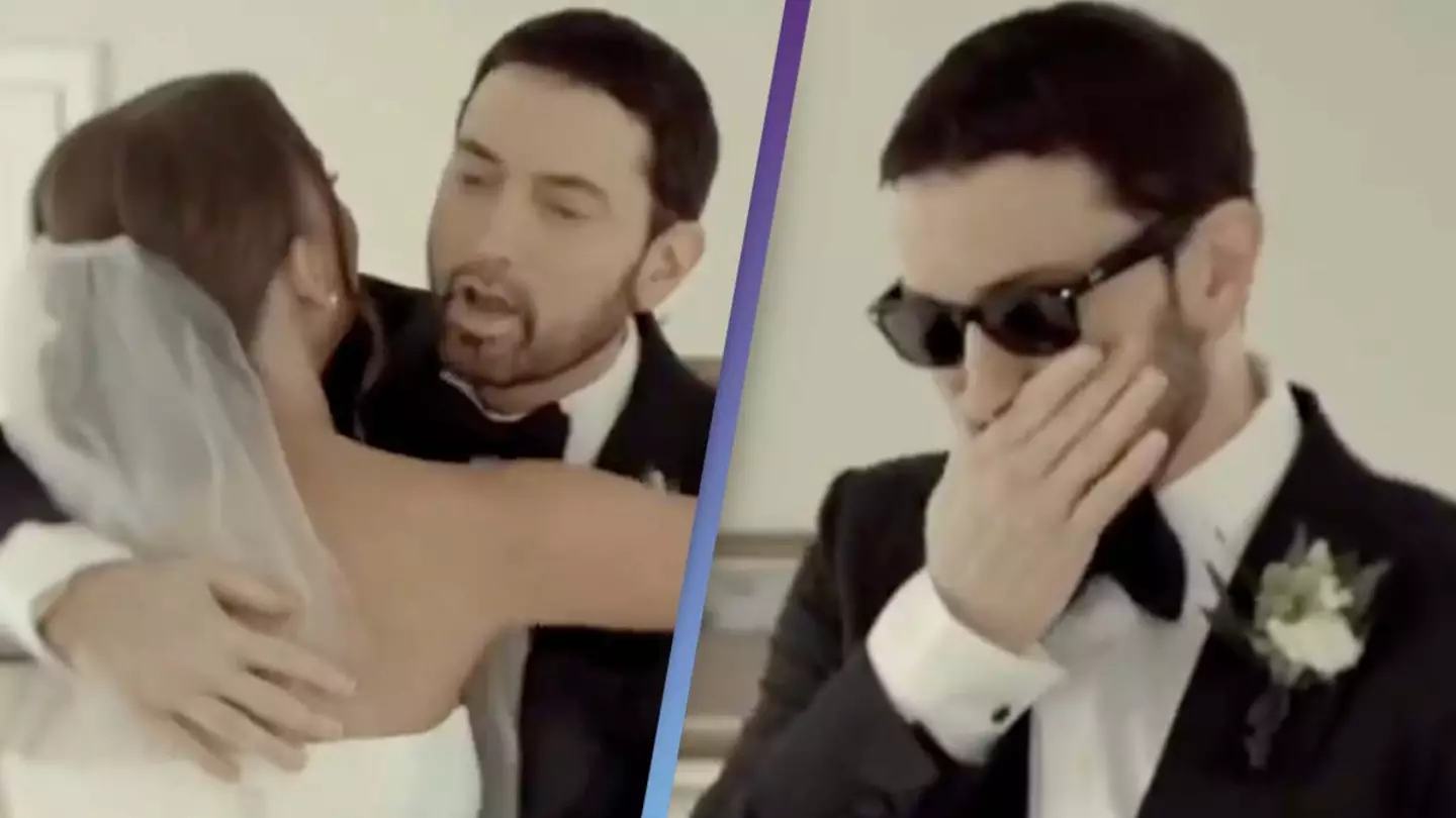 Eminem breaks down in tears seeing daughter Hailie in wedding dress in emotional video
