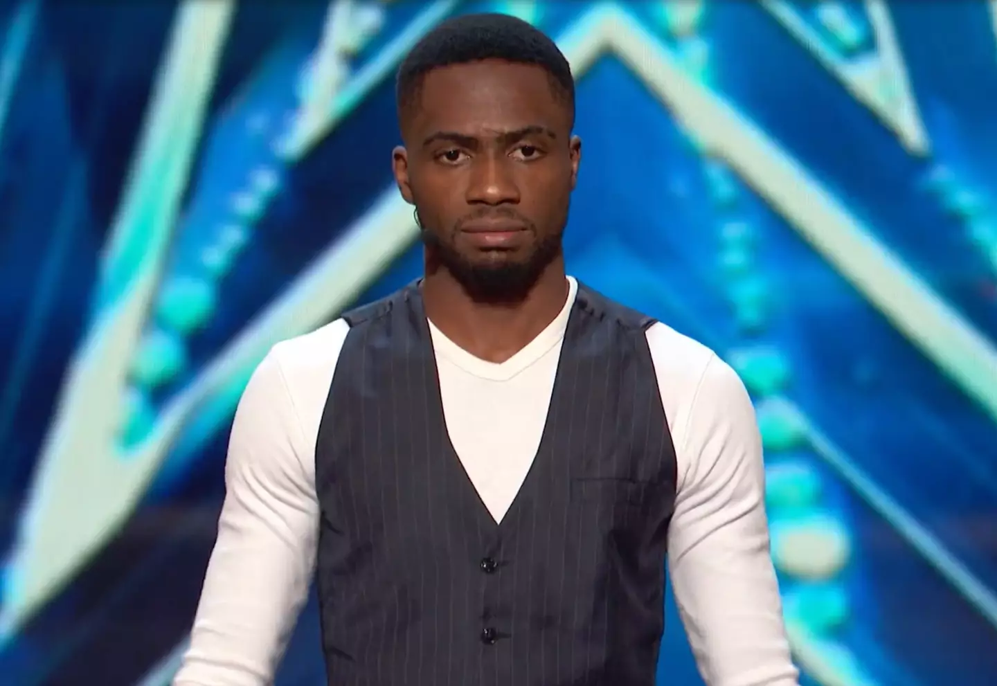 Josh during his speed-reading act.