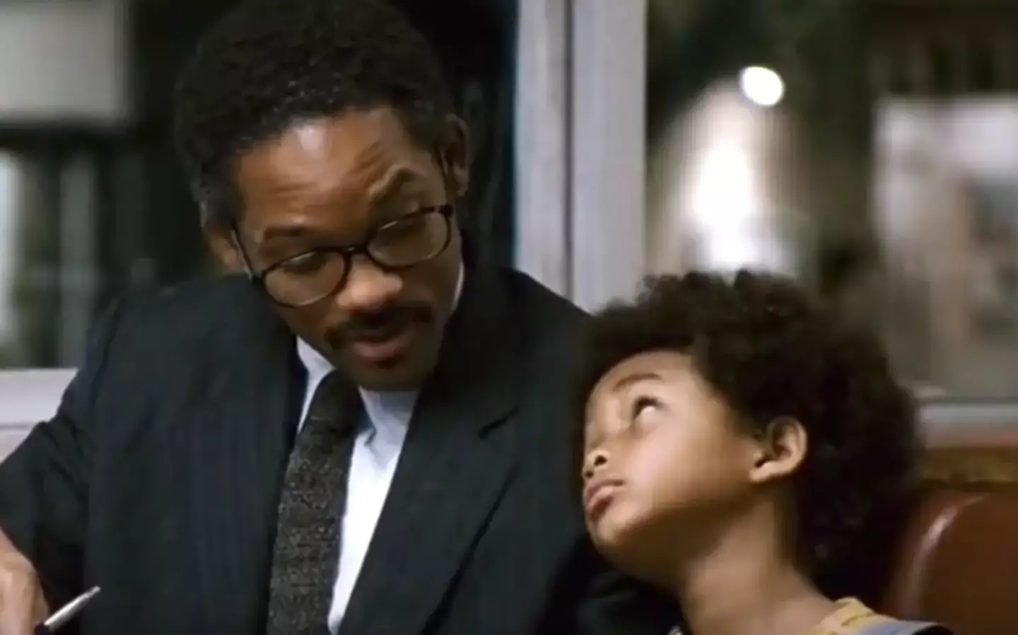 Will and Jaden Smith in The Pursuit of Happyness.
