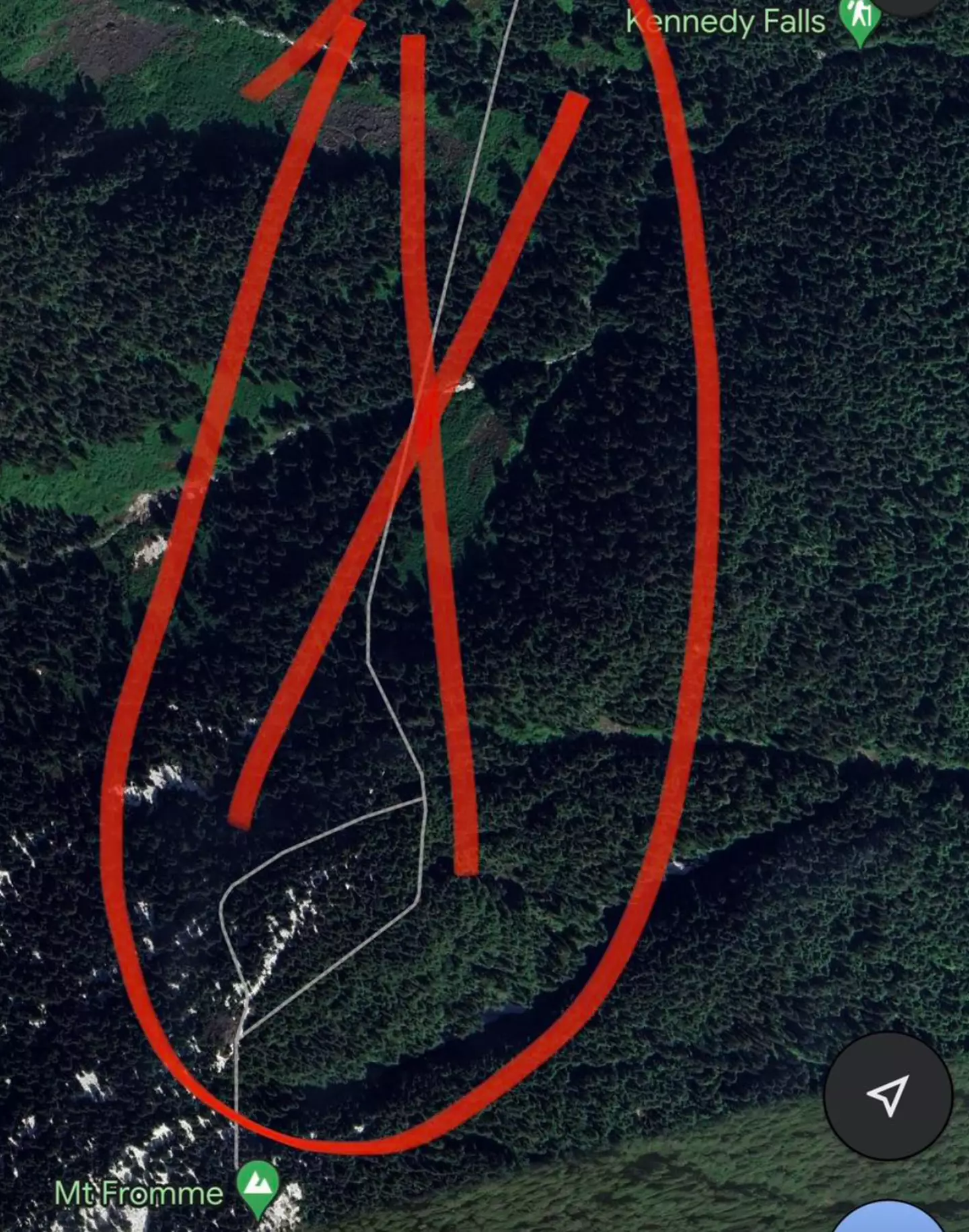 The trail has since been removed.