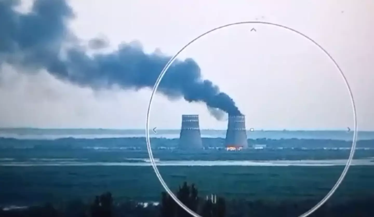 The nuclear power station at Zaporizhzhia (Ukrainian Presidency/Handout/Anadolu via Getty Images)