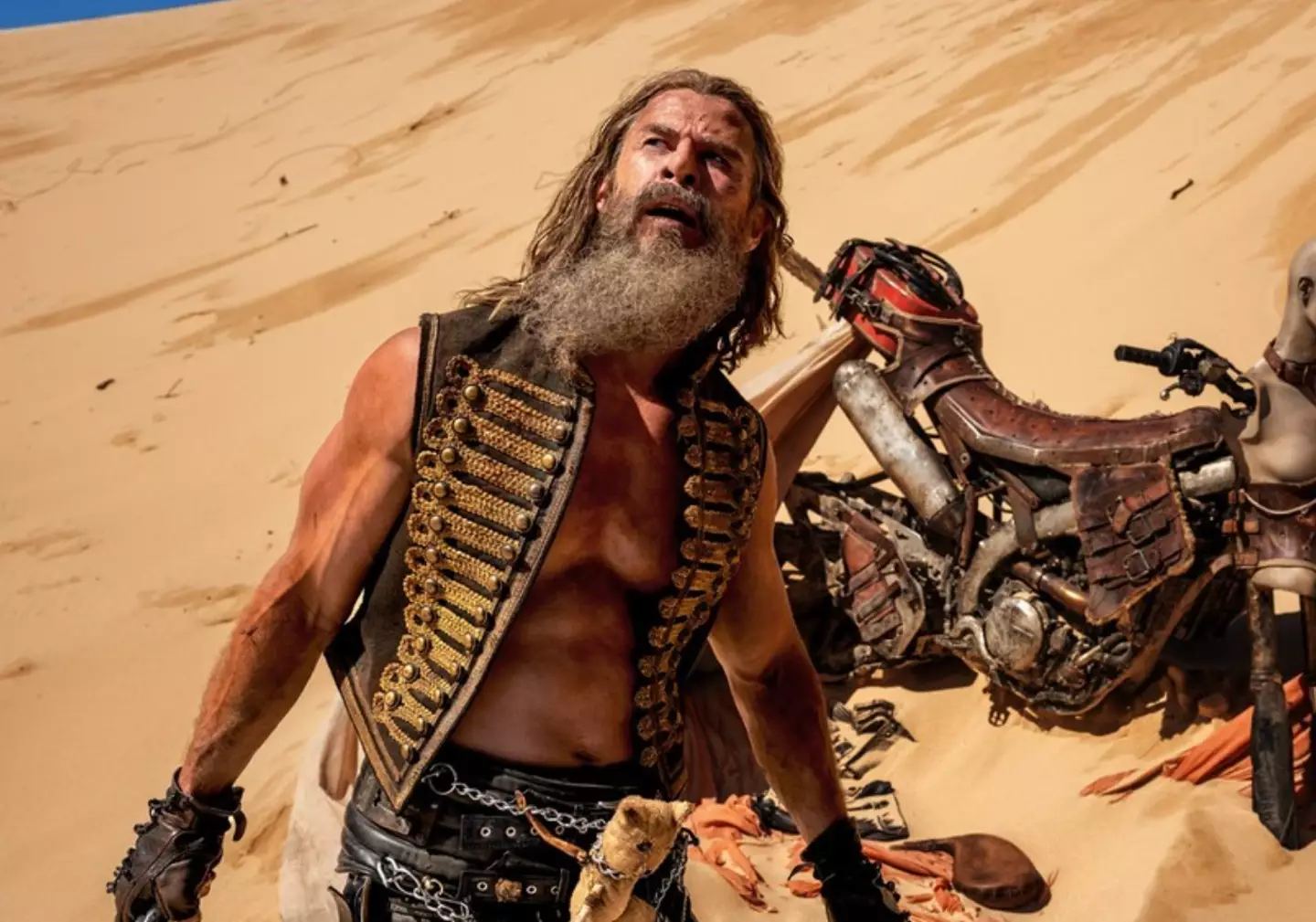Hemsworth plays Dr. Dementus in Furiosa. (Warner Bros.)