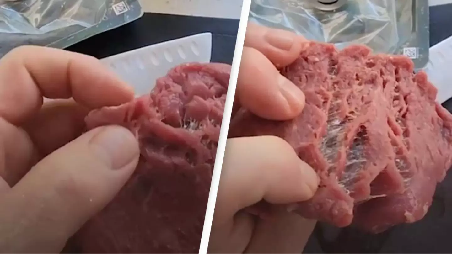 Man furious as he claims to have found 'meat glue' in his steak from supermarket