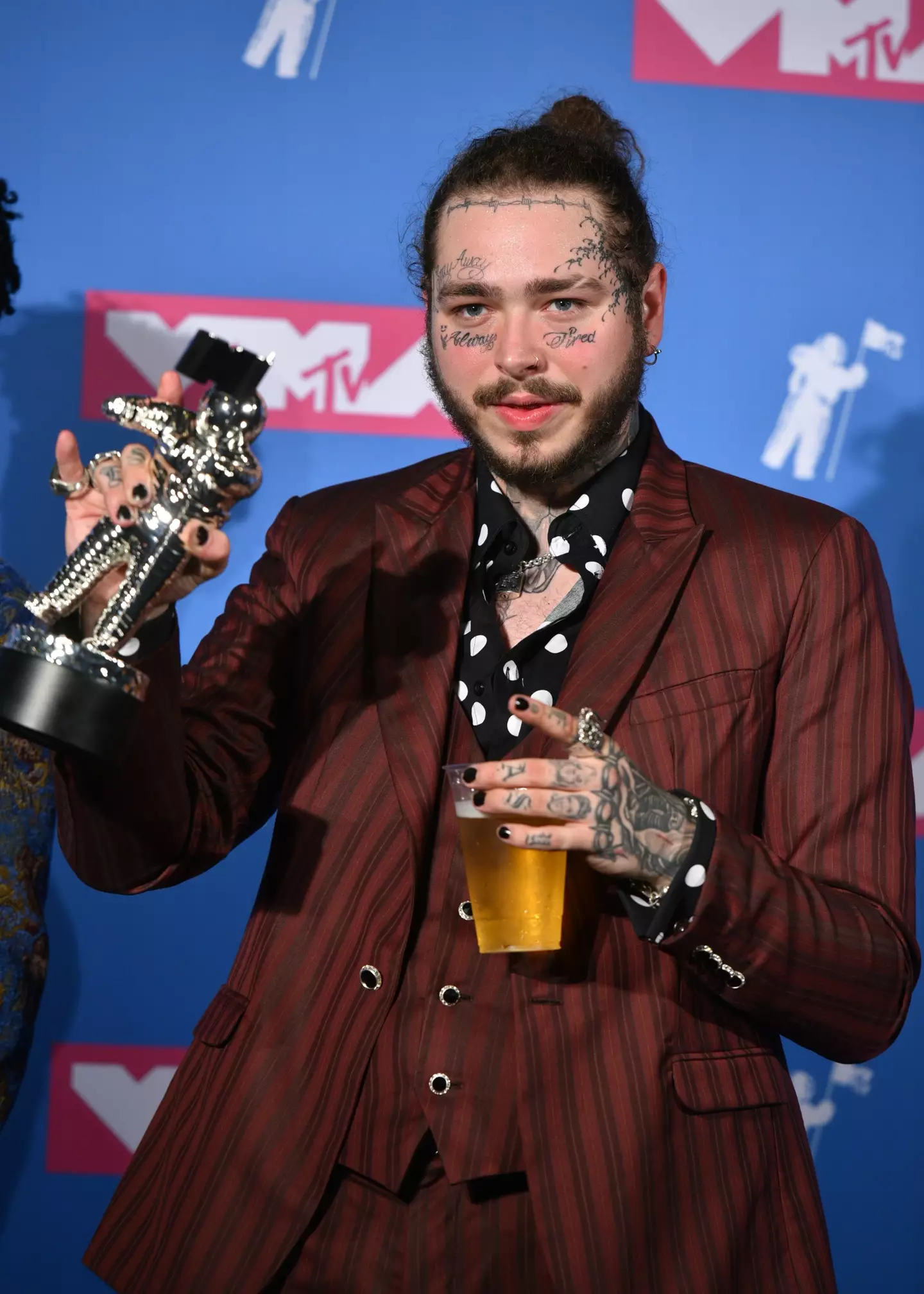 Post Malone at the 2018 MTV Video Music Awards.