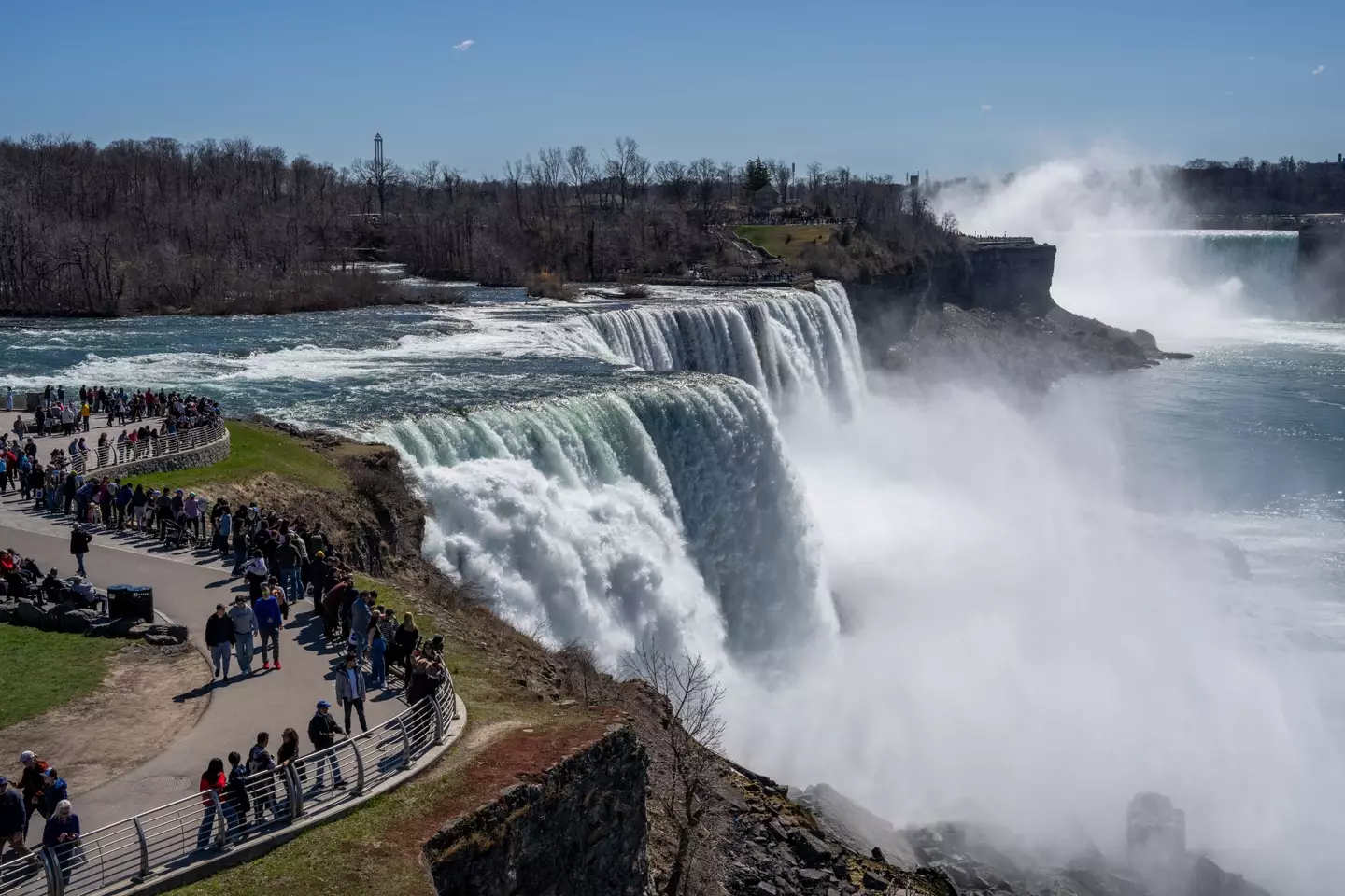 A mother and her son went over the Niagara Falls in 2023 (Adam Gray/Getty Images)