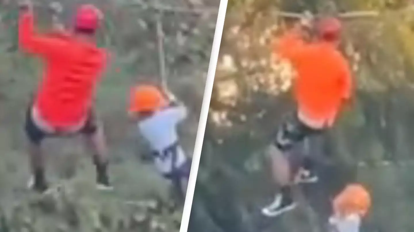 Boy, 6, falls 40 feet from amusement park zipline after harness breaks