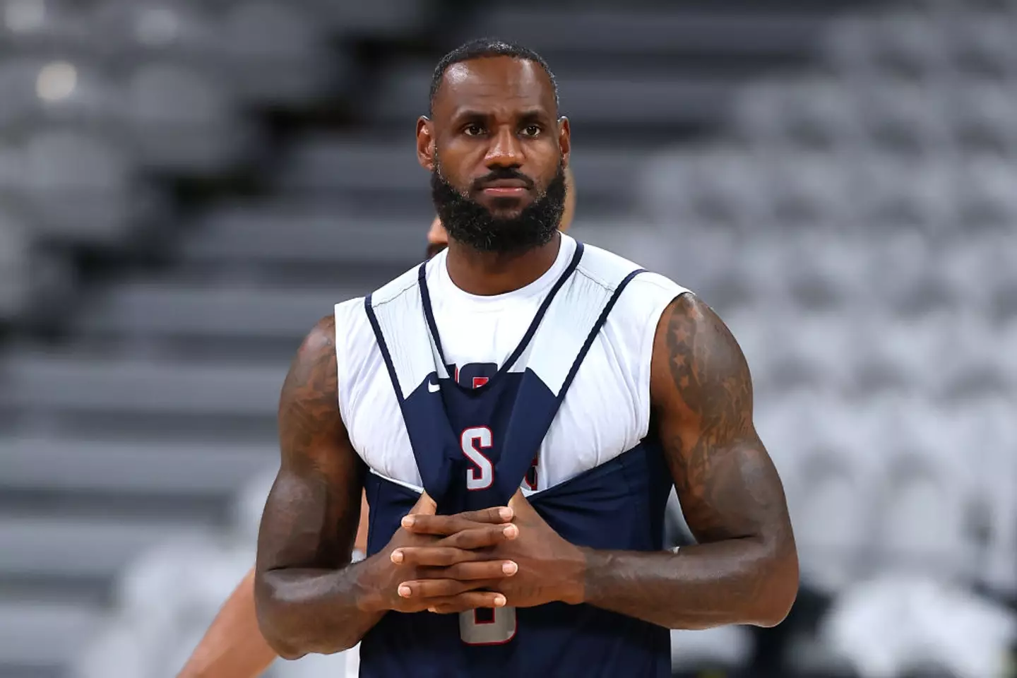 LeBron James will be one of the US' flag bearers at the opening ceremony of the Olympics. (Photo by Gregory Shamus/Getty Images)