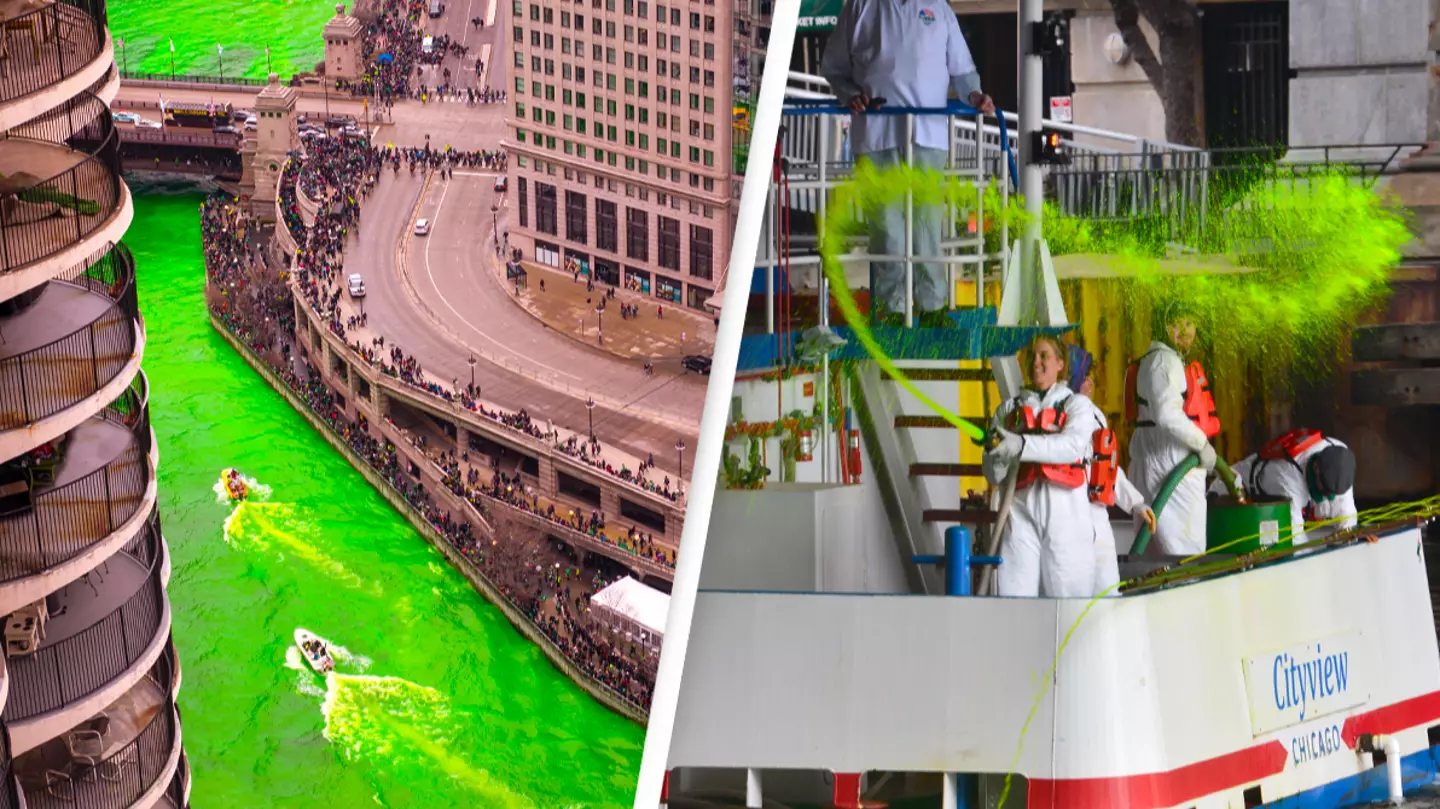How Chicago Dyes Its River Bright Green For St Patrick's Day