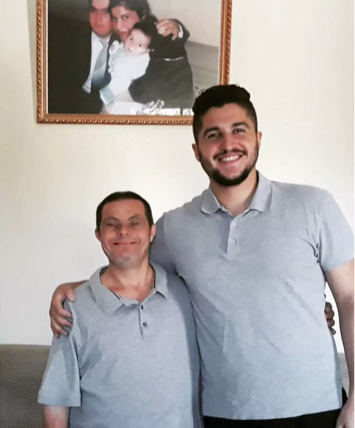 Sader with his father Jad.