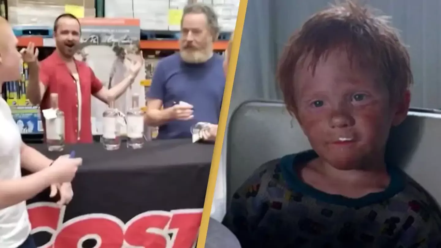 Breaking Bad’s Jesse Pinkman Gasps As He’s Reunited With ‘Peekaboo’ Boy Actors 13 Years Later