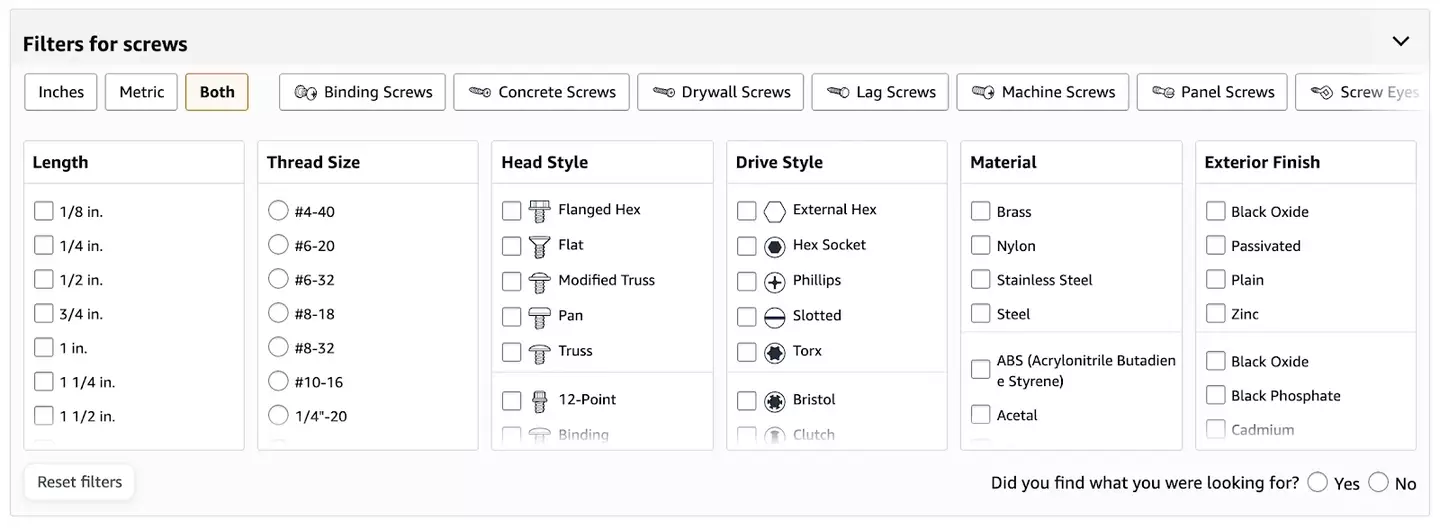 The new screen Amazon launched in response to customer feedback (Reddit)