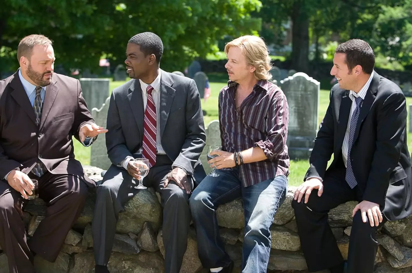 The Grown Up's cast are friends in real life too.