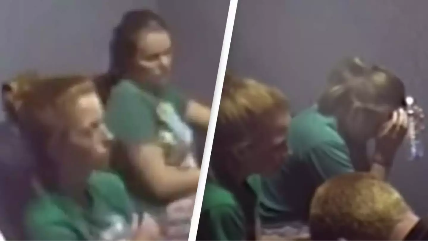 Chilling moment teenage killers find out they're being charged with murder