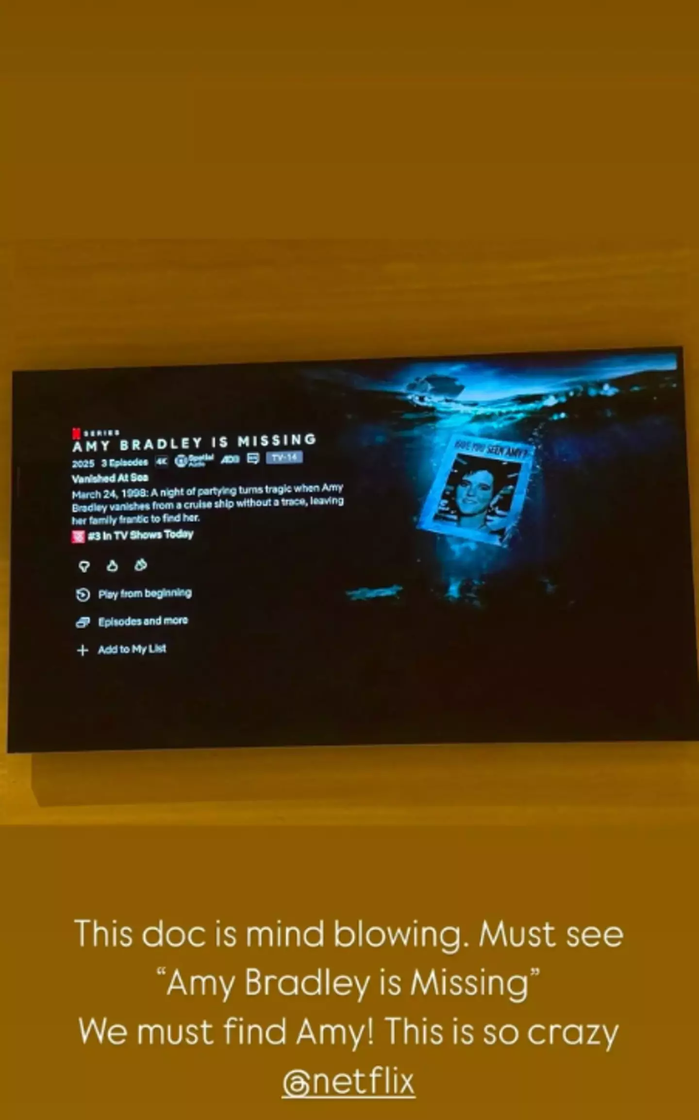 Kim has tuned into the doc (Instagram/@kimkardashian)