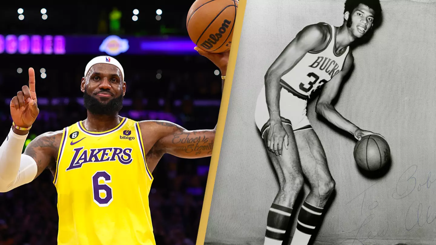 LeBron James breaks down after beating Kareem Abdul-Jabbar's NBA scoring record