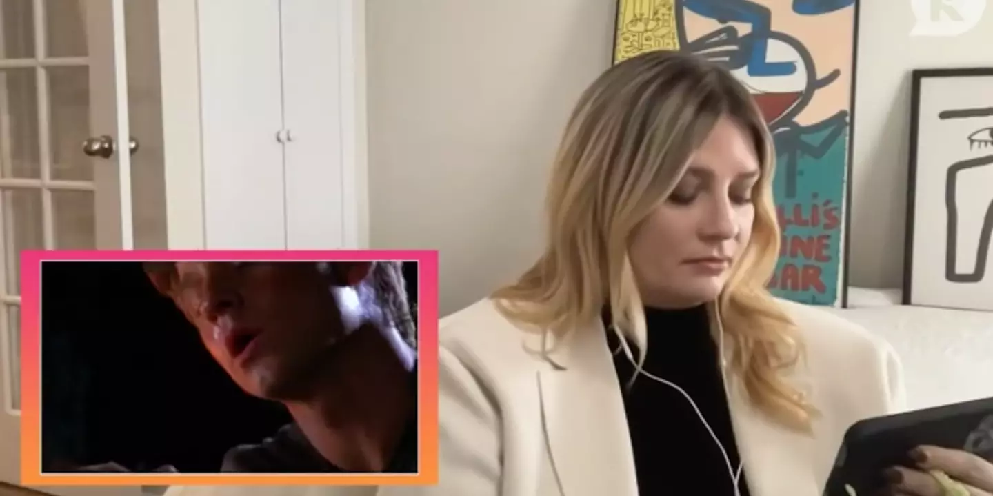 Barton watched her final scene.