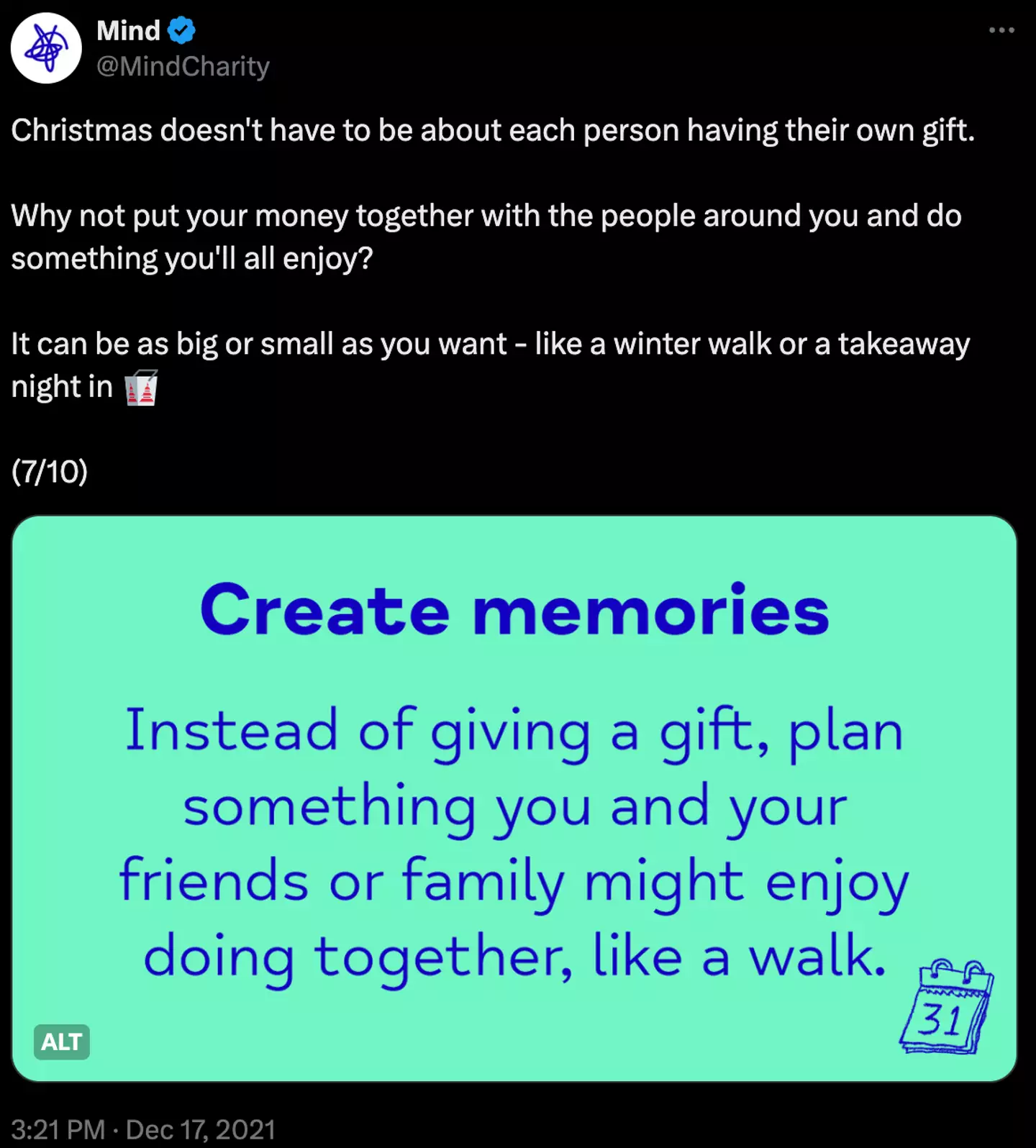 How about scrapping the pressure of big gifts this Christmas and focusing on what truly matters?