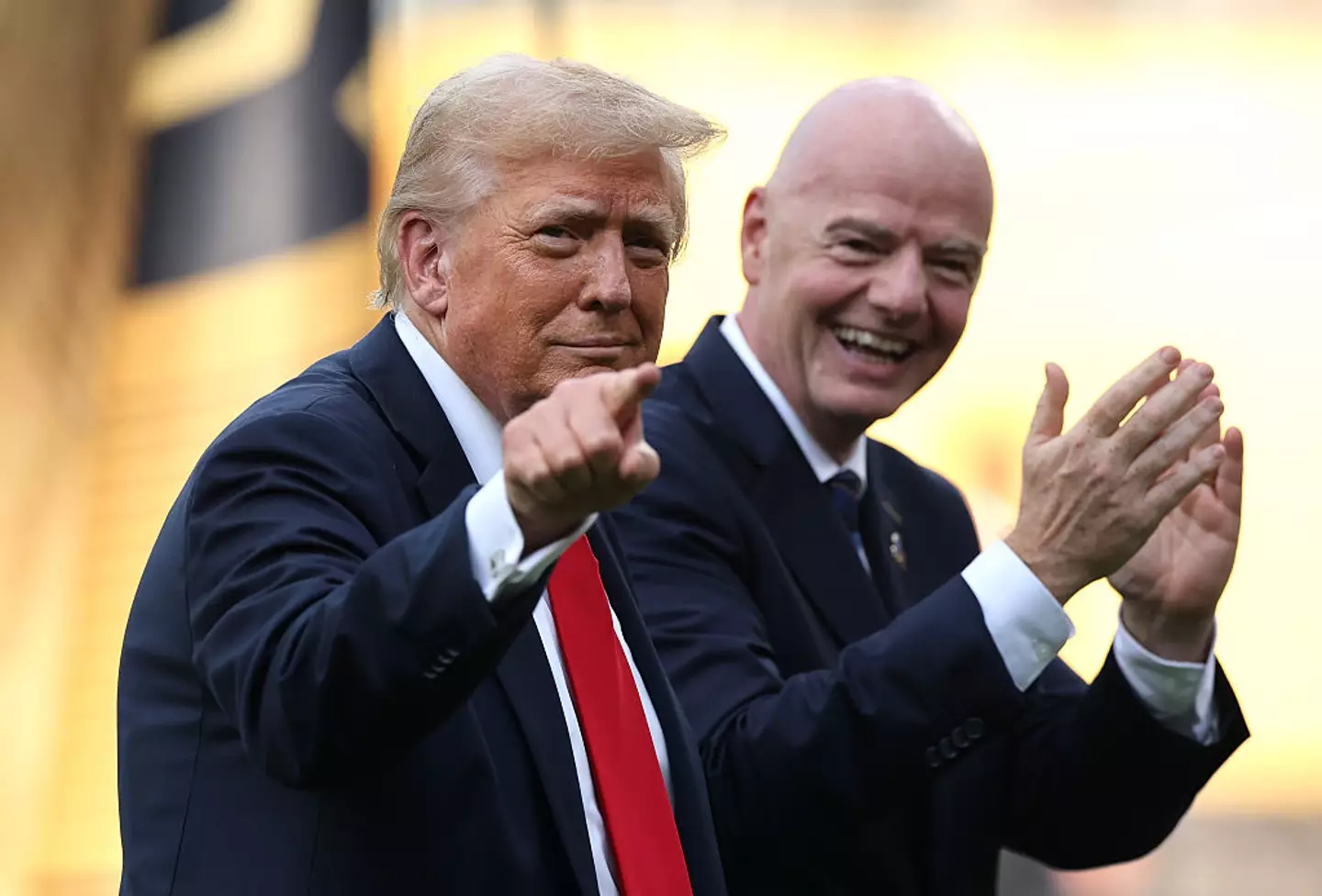 Trump and Infantino at the final match (Alex Grimm/Getty Images)