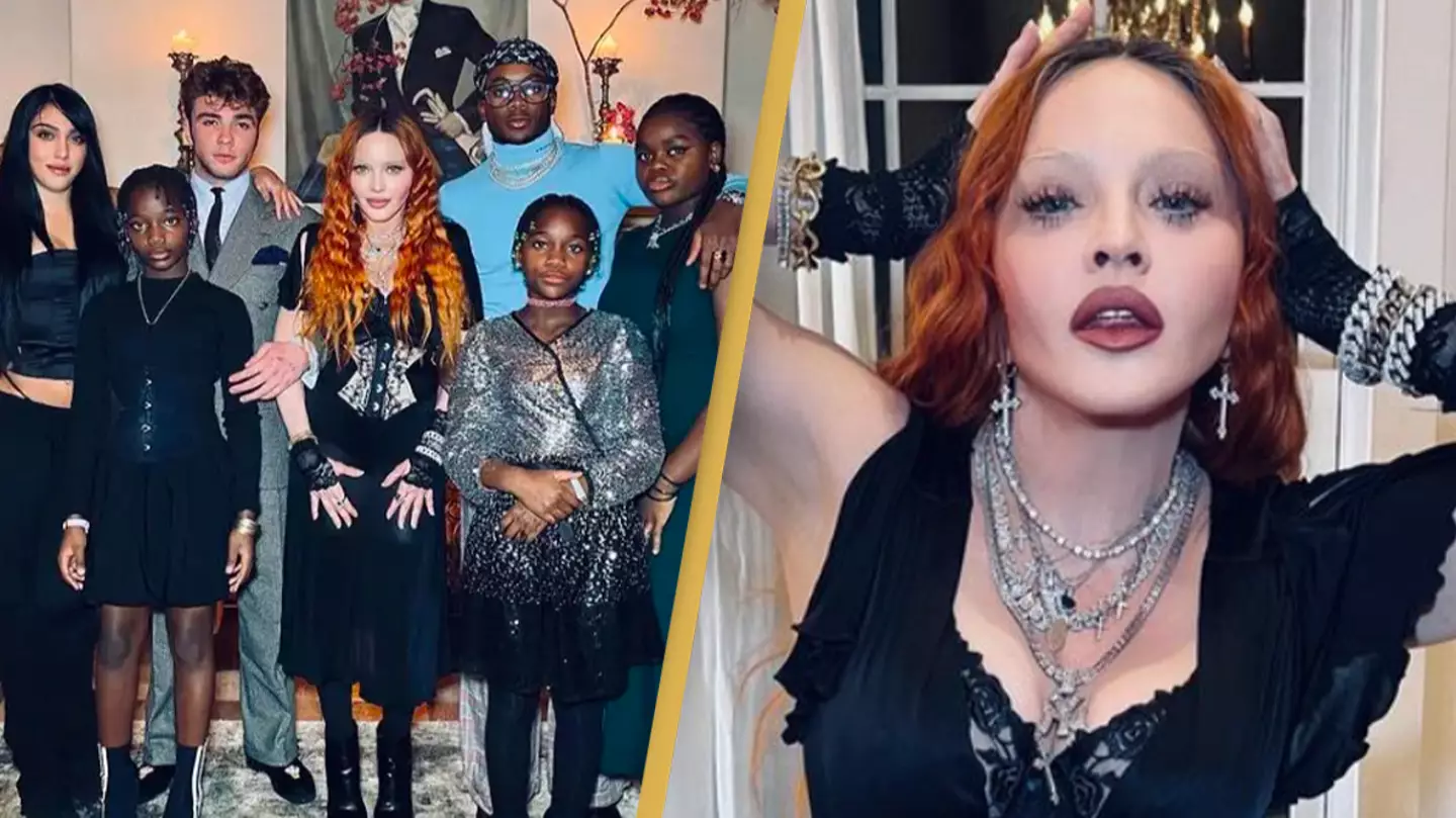 Madonna shares rare photo with all six of her children