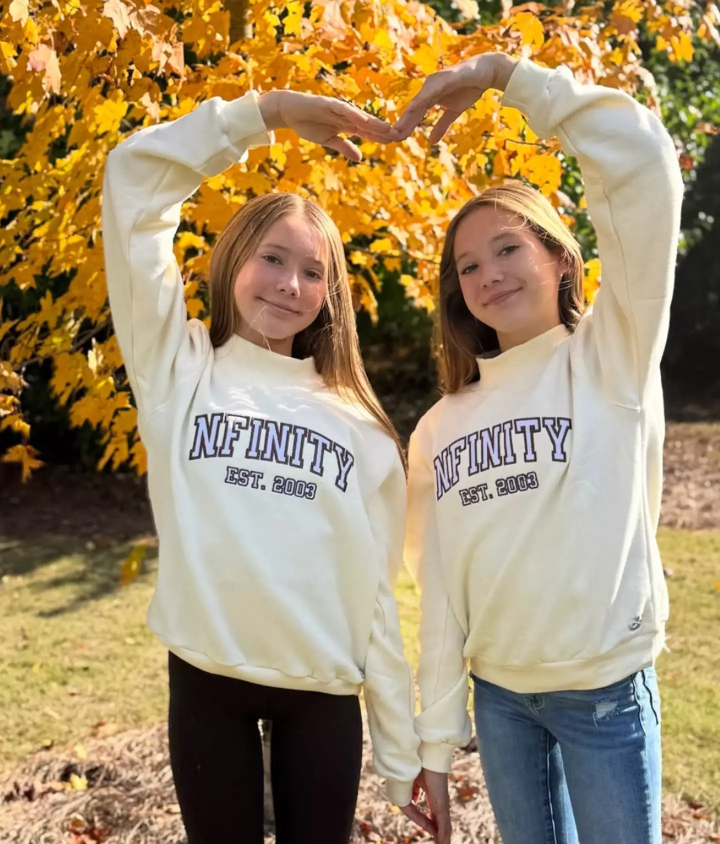 Now aged 13, the twins are a far cry from their younger appearance on Stranger Things (ThePriceTwins/Instagram)