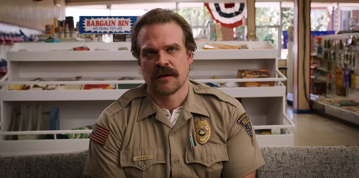 The actor plays Jim Hopper in the series (Netflix)