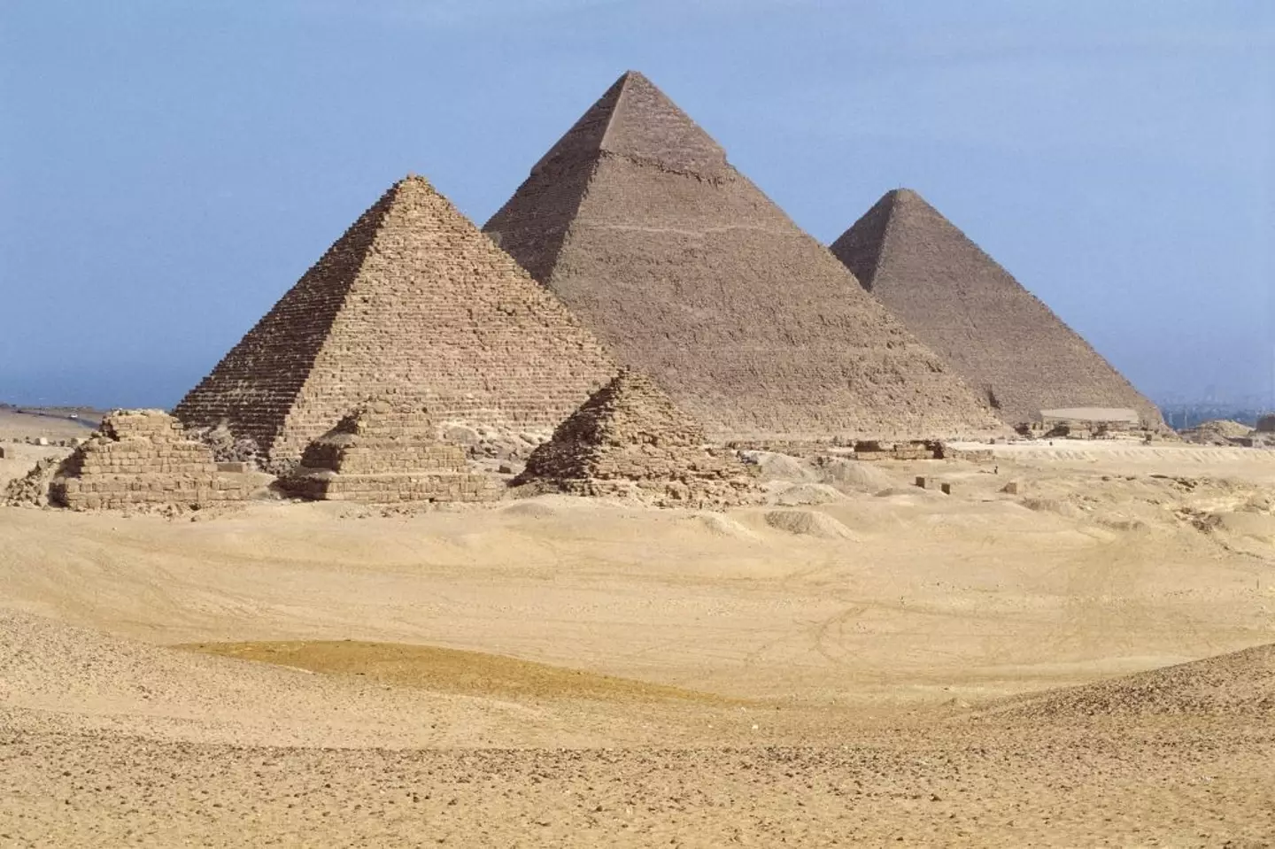 The pyramids are thousands of years old.