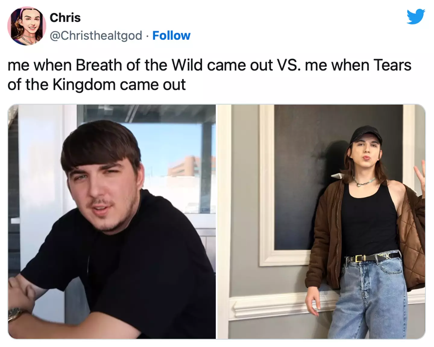 YouTuber Chris Tyson has shared before and after pictures since starting hormone replacement therapy.