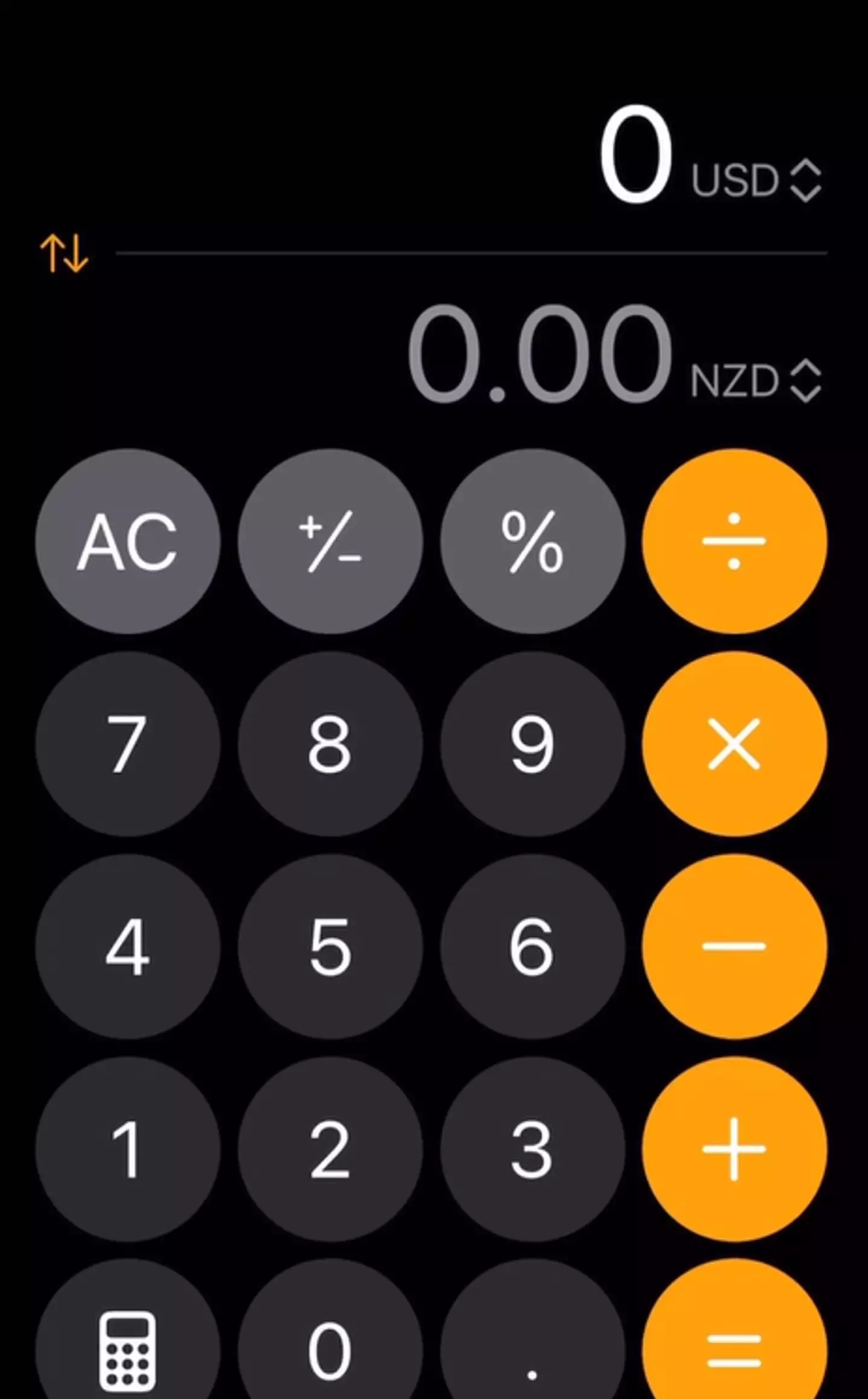 You can use your calculator app to quickly convert currencies (Instagram/@lifeofthetravelingpin)