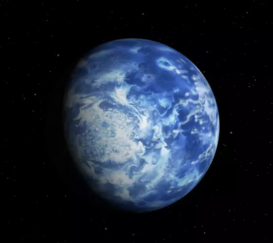 NASA's hypothetical visualization of HD 189733 b (NASA)