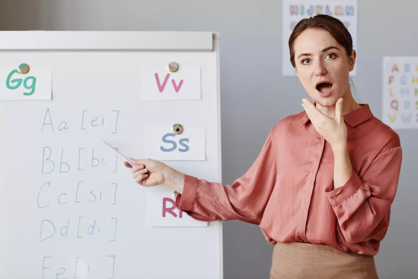 The TikTok teacher insisted there were issues with the original alphabet song. (Getty Stock Image)