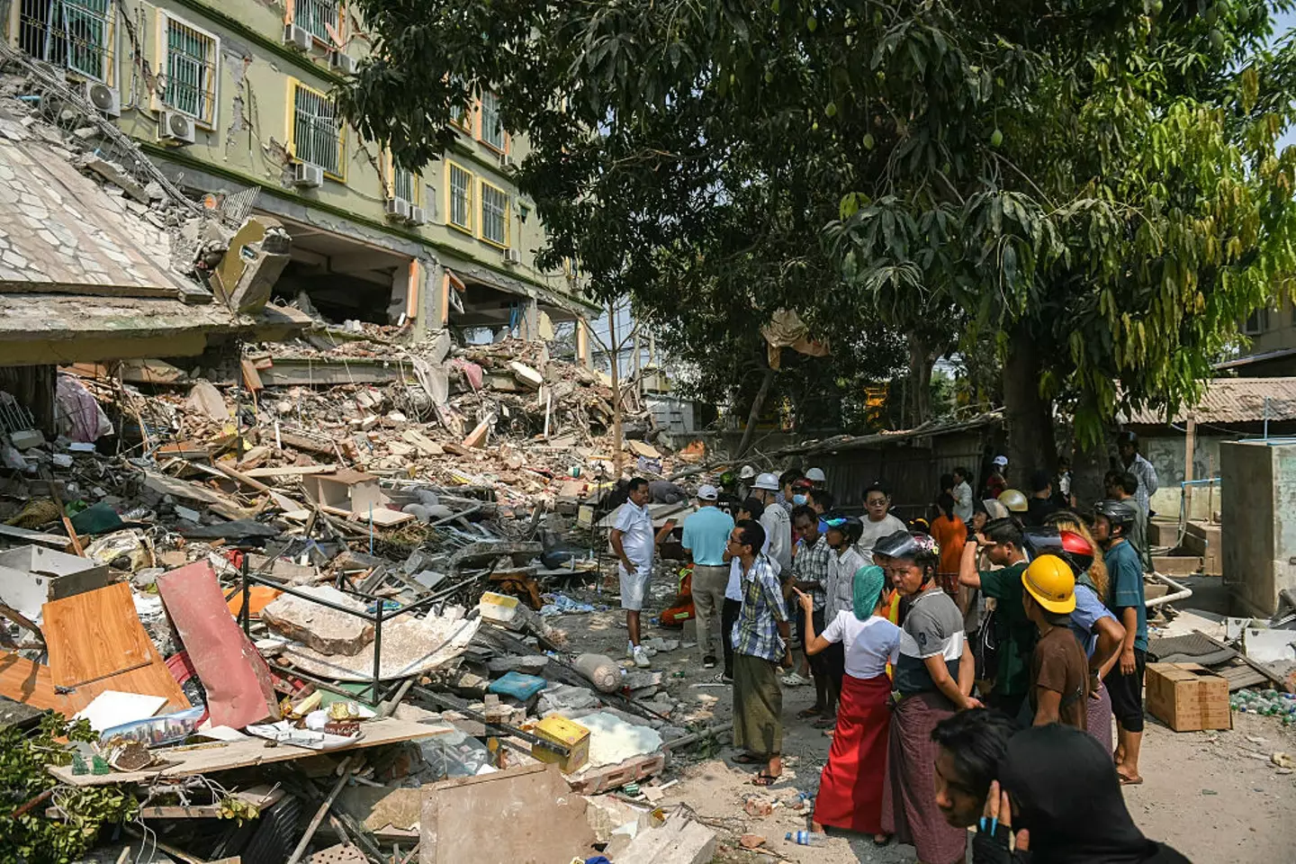 An earthquake devastated Myanmar this year (SAI AUNG MAIN/AFP via Getty Images)