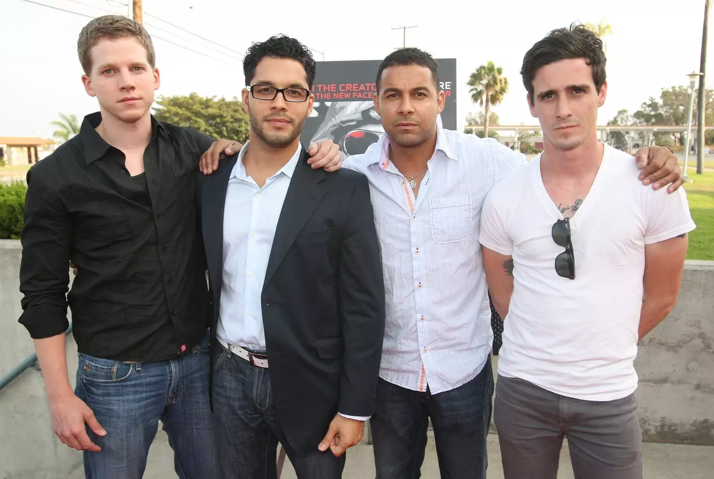 Ransone with his fellow 'Generation Kill' stars in 2008 (Jason Merritt/FilmMagic)
