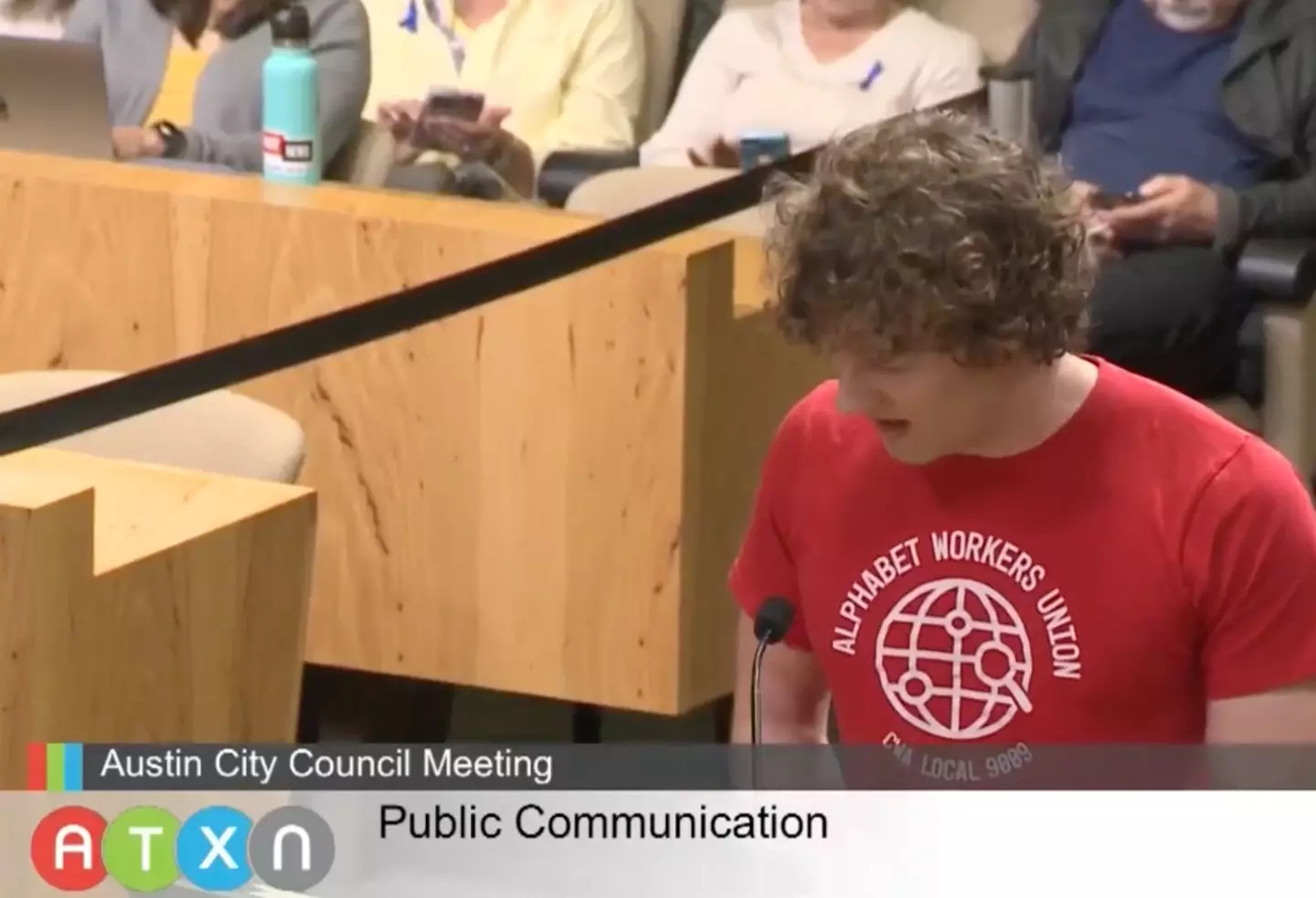 One member of the team was speaking when it happened.