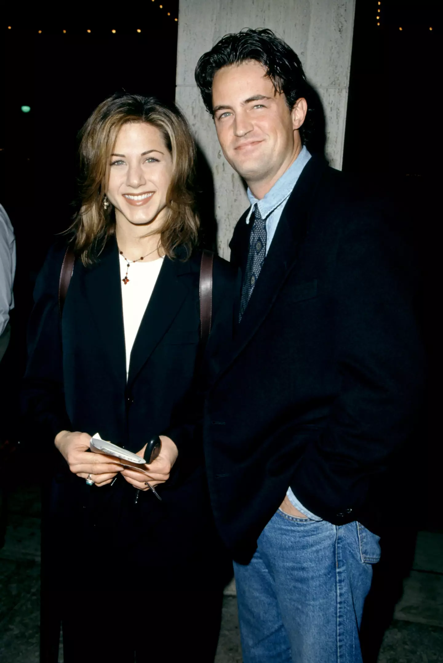 Jennifer Aniston and Matthew Perry pictured together in 1995.