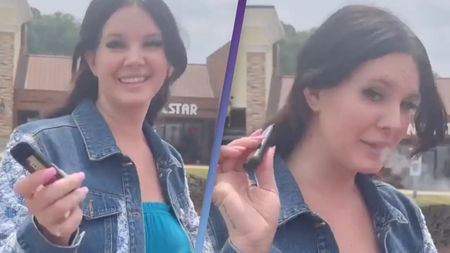 Fan shares vape with Lana Del Rey after spotting her in Waffle House car park